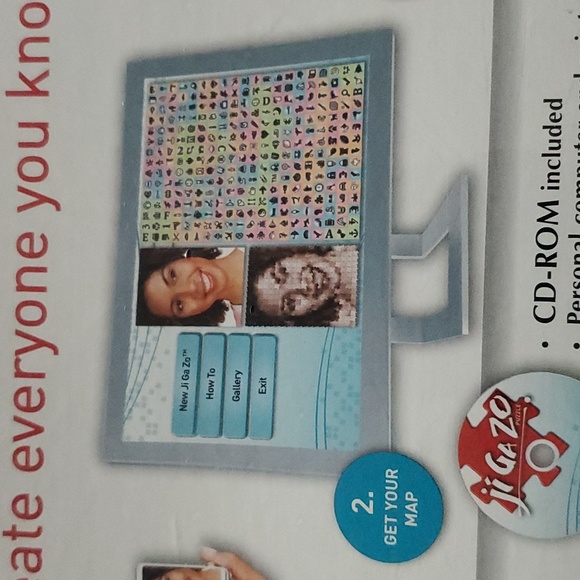 : sealed Hasbro Ji Ga Zo 300 piece puzzle sepia build your own mosaic style - Picture 7 of 11